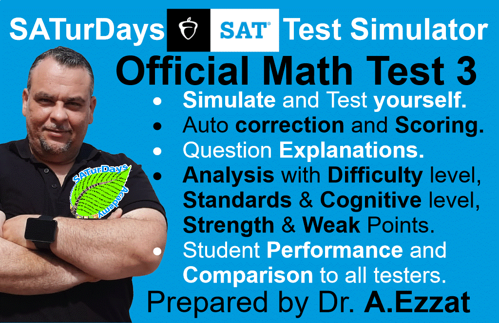 Official DSAT Math Test 3 Simulation